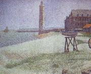 Georges Seurat The Lighthouse at Honfleur oil painting